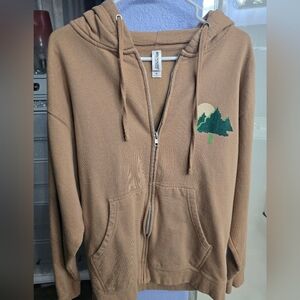 Nostalgic Great Woods, Mansfield, MA Brown Hoodie